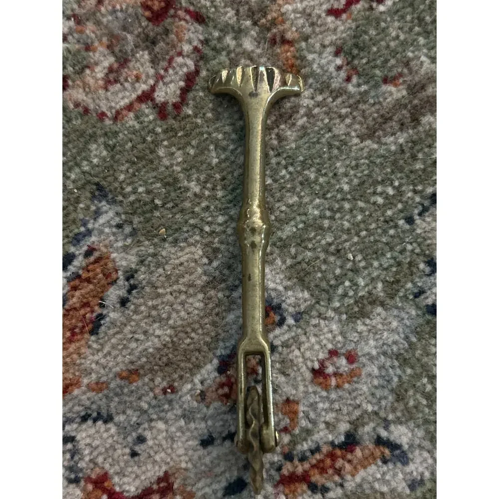 Attention Foodies. 19th century brass pasta Jugger/pie crust crimper